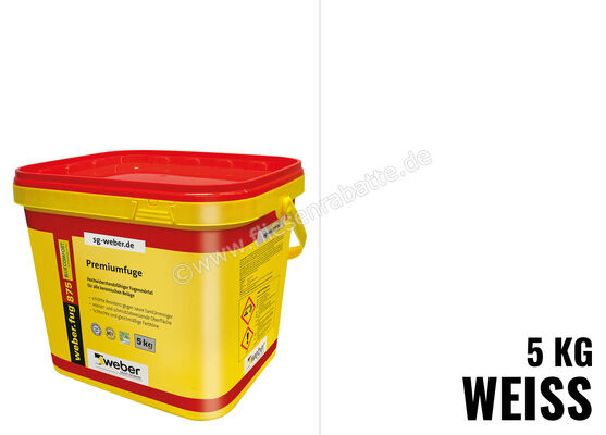  Weber Saint-Gobain weber.fug 875 BlueComfort Premiumfuge 5 kg Eimer weiß 332383 | 280243