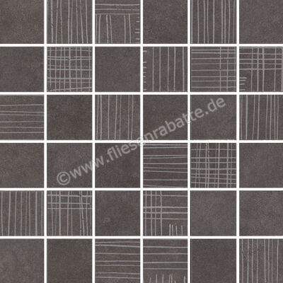 Steuler Thinsation Anthrazit 30x30 cm Mosaik Linea Poliert Eben Natural Y12081001 | 28079