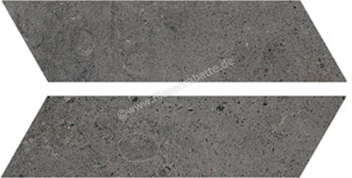 ceramicvision Argent Dark 7x26 cm Bodenfliese / Wandfliese Chevron Soft Strukturiert Naturale CV0185344 | 282238