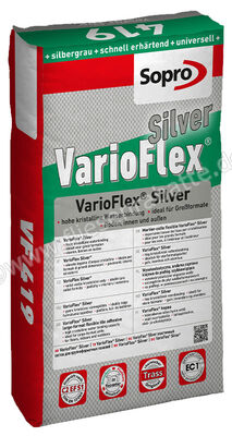Sopro Bauchemie Varioflex Silver Flexkleber Für Großformat 25 kg Sack Silbergrau 7741925 (419-25) | 286254