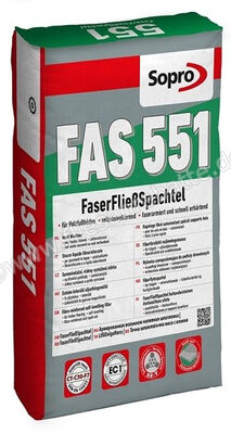 Sopro Bauchemie FAS 551 Faserfließspachtel 25 kg Sack 7755125 (551-21) | 286263