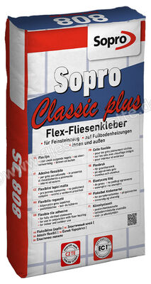 Sopro Bauchemie Classic plus Flexkleber Zementärer Flex-Fliesenkleber 25 kg Sack 7780825 (808-21) | 286281
