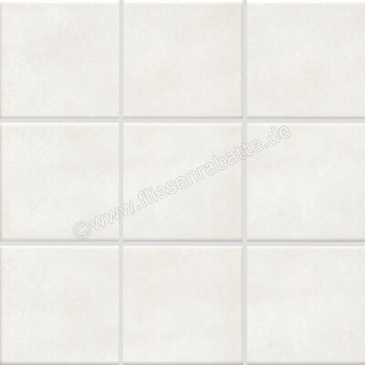 Jasba Pattern Weiß 10x10 cm Mosaik Matt Eben HT-Veredelung 42000H | 29704