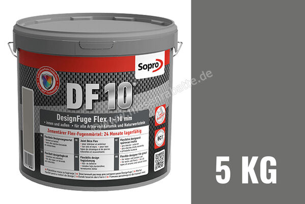 Sopro Bauchemie DesignFuge Flex DF10 Fugenmörtel 5 kg Eimer Basalt 64 6SB5606405 (1073-05) | 300801
