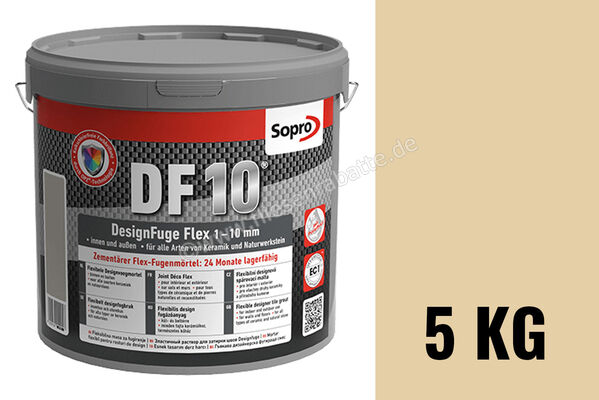Sopro Bauchemie DesignFuge Flex DF10 Fugenmörtel 5 kg Eimer Beige 32 6SB5603205 (1057-05) | 300807