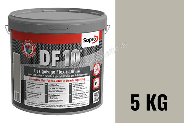 Sopro Bauchemie DesignFuge Flex DF10 Fugenmörtel 5 kg Eimer Grau 15 6SB5601505 (1053-05) | 300840