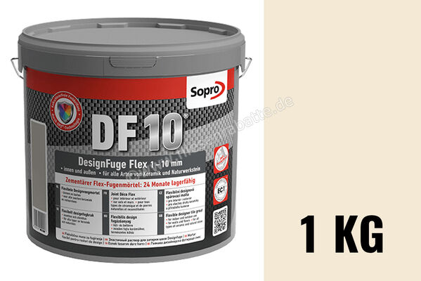 Sopro Bauchemie DesignFuge Flex DF10 Fugenmörtel 1 kg Eimer Jasmin 28 6SB5602836 (1056-01) | 300852