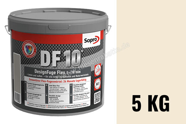 Sopro Bauchemie DesignFuge Flex DF10 Fugenmörtel 5 kg Eimer Jasmin 28 6SB5602805 (1056-05) | 300855