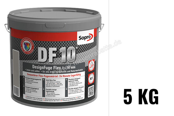 Sopro Bauchemie DesignFuge Flex DF10 Fugenmörtel 5 kg Eimer Weiß 10 6SB5601005 (1050-05) | 300933