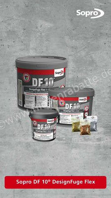 Sopro Bauchemie DesignFuge Flex DF10 Fugenmörtel 5 kg Eimer Sandgrau 18 6SB5601805 (1055-05) | 300945