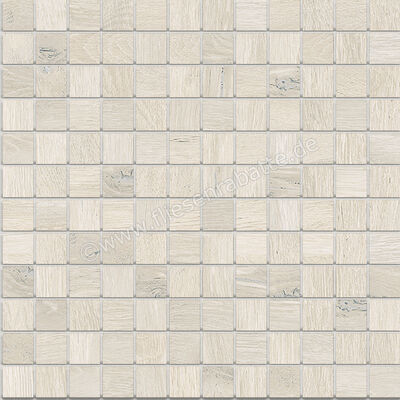 ceramicvision Woodtrend Bianco 2.5x2.5 cm Mosaik Matt Strukturiert CV89528 | 30407