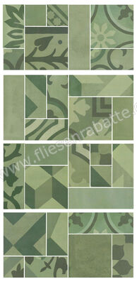 Marazzi D_Segni Blend Verde 19x38 cm Mosaik Matt Eben Naturale M8WN | 311426