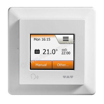 Schlüter Systems DITRA-HEAT-E-R6 Temperaturregler mit Smart-Home-Anbindung Sprachsteuerung BW - Brillantweiß DHERT6/BW | 313586