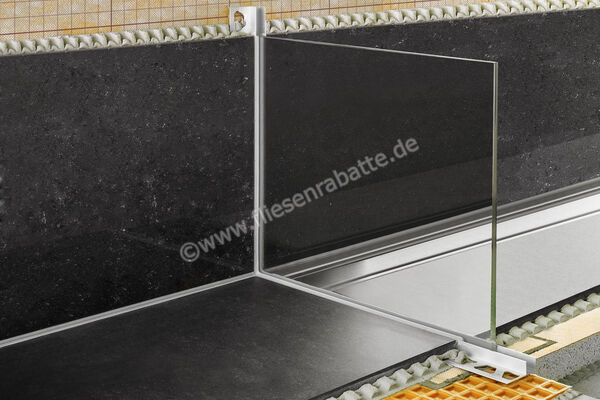 Schlüter Systems DECO-SG-AE Dekorprofil Aluminium Aluminium natur matt eloxiert Höhe: 12,5 mm Breite: 12 mm Länge: 2,5 m SG125AE12 | 31447