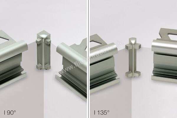 Schlüter Systems RONDEC-STEP-CT Innenecke Aluminium Aluminium natur matt eloxiert Höhe: 8 mm I90RC80AE39 | 31465