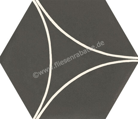 Marazzi Cementum Carbon 18.2x21 cm Bodenfliese / Wandfliese Decoro Arco Matt Eben Naturale M9W3 | 315245