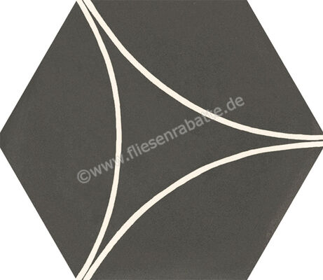 Marazzi Cementum Carbon 18.2x21 cm Bodenfliese / Wandfliese Decoro Arco Matt Eben Naturale M9W3 | 315248