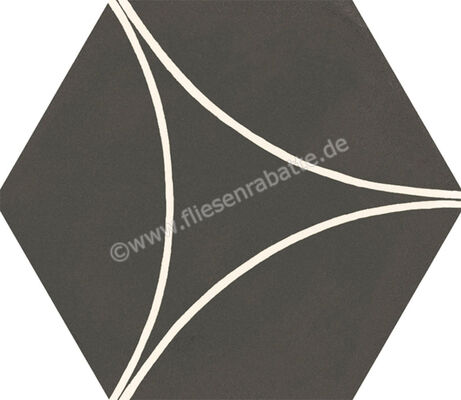 Marazzi Cementum Carbon 18.2x21 cm Bodenfliese / Wandfliese Decoro Arco Matt Eben Naturale M9W3 | 315263