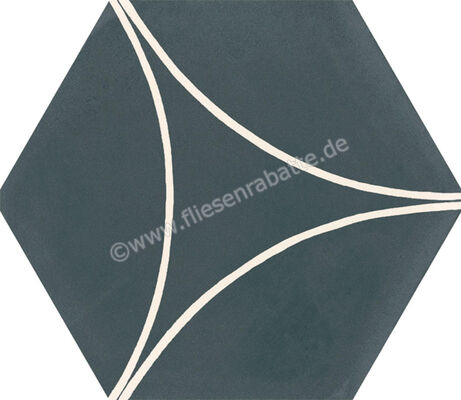 Marazzi Cementum Indigo 18.2x21 cm Bodenfliese / Wandfliese Decoro Arco Matt Eben Naturale M9W2 | 315524