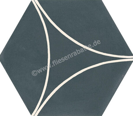 Marazzi Cementum Indigo 18.2x21 cm Bodenfliese / Wandfliese Decoro Arco Matt Eben Naturale M9W2 | 315530