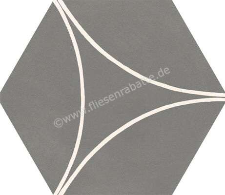 Marazzi Cementum Lead 18.2x21 cm Bodenfliese / Wandfliese Decoro Arco Matt Eben Naturale M9W1 | 315902