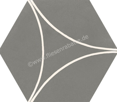 Marazzi Cementum Lead 18.2x21 cm Bodenfliese / Wandfliese Decoro Arco Matt Eben Naturale M9W1 | 315905