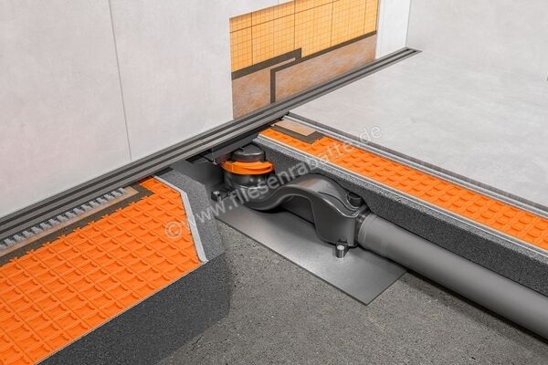  Schlüter Systems KERDI-LINE-VARIO-H 50 Set Linienentwässerung mit Wellenablauf, Ablauf DN 50 horizontal KLVRH50AG5 | 322739