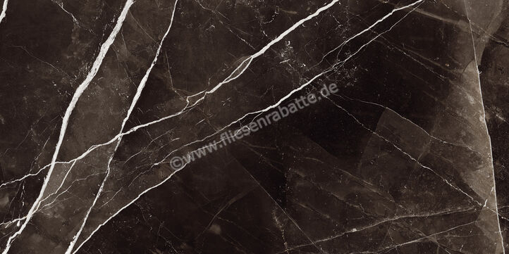 Marazzi Allmarble Calacatta Black 60x120 cm Bodenfliese / Wandfliese Glänzend Eben Lux MELQ | 323120