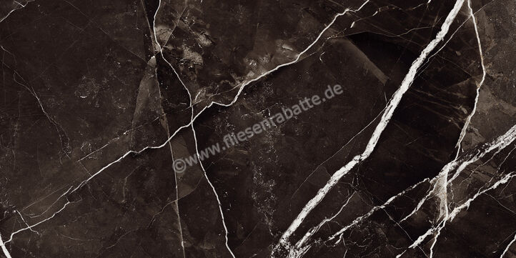 Marazzi Allmarble Calacatta Black 60x120 cm Bodenfliese / Wandfliese Glänzend Eben Lux MELQ | 323126