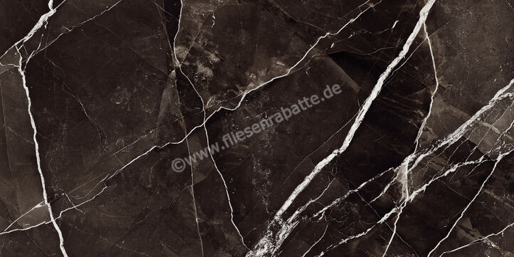 Marazzi Allmarble Calacatta Black 75x150 cm Bodenfliese / Wandfliese Glänzend Eben Lux MELC | 323174