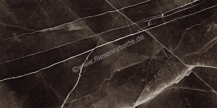 Marazzi Allmarble Calacatta Black 75x150 cm Bodenfliese / Wandfliese Glänzend Eben Lux MELC | 323183