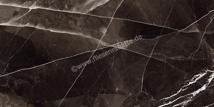 Marazzi Allmarble Calacatta Black 75x150 cm Bodenfliese / Wandfliese Glänzend Eben Lux MELC | 323186