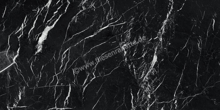 Marazzi Allmarble Elegant Black 60x120 cm Bodenfliese / Wandfliese Glänzend Eben Lux M3A5 | 323684