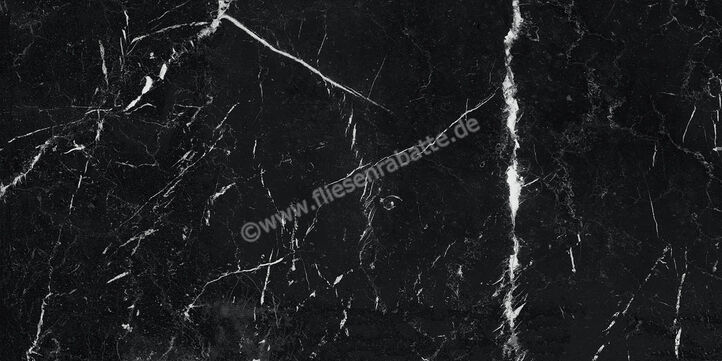 Marazzi Allmarble Elegant Black 60x120 cm Bodenfliese / Wandfliese Glänzend Eben Lux M3A5 | 323693