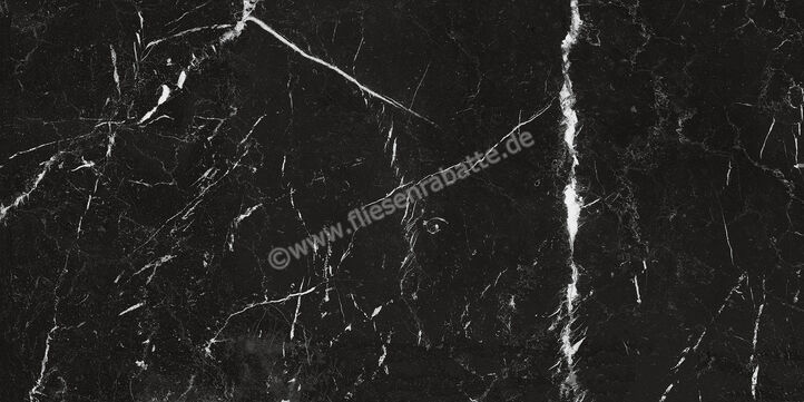 Marazzi Allmarble Elegant Black 75x150 cm Bodenfliese / Wandfliese Glänzend Eben Lux M393 | 323729