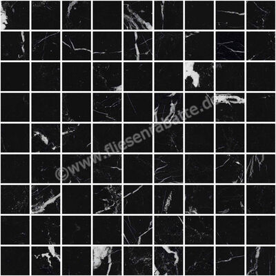 Marazzi Allmarble Elegant Black 30x30 cm Mosaik Glänzend Eben Lux M48W | 323768