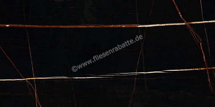 Marazzi Allmarble Sahara Noir 60x120 cm Bodenfliese / Wandfliese Glänzend Eben Lux MF6U | 324911