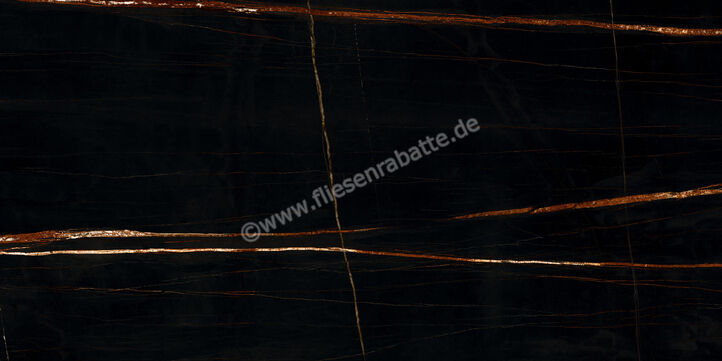 Marazzi Allmarble Sahara Noir 60x120 cm Bodenfliese / Wandfliese Glänzend Eben Lux MF6U | 324929