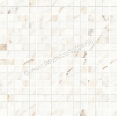 Marazzi Allmarble Wall Golden White 40x40 cm Mosaik Mosaico Glänzend Eben Lux M8H5 | 329405