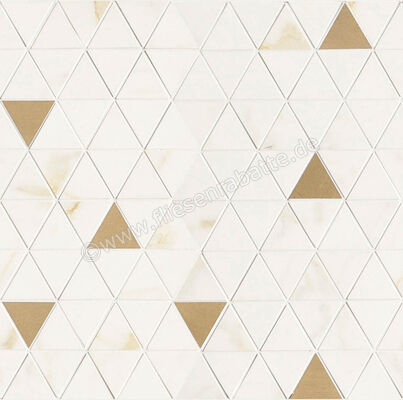 Marazzi Allmarble Wall Golden White 40x43 cm Mosaik Mosaico Tria Matt Eben Satin M8H1 | 329411