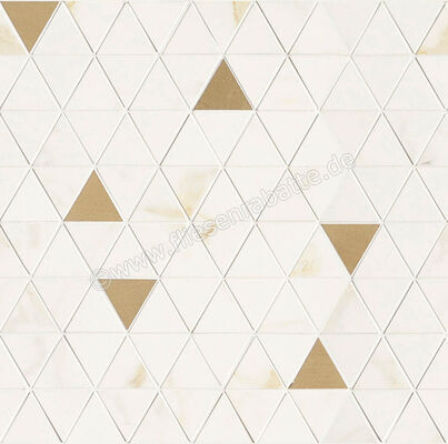 Marazzi Allmarble Wall Golden White 40x43 cm Mosaik Mosaico Tria Matt Eben Satin M8H1 | 329420
