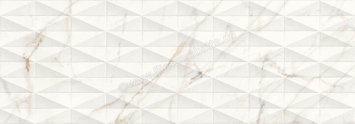Marazzi Allmarble Wall Golden White 40x120 cm Wandfliese Struttura Pavé 3D Matt Strukturiert M6TK | 329429