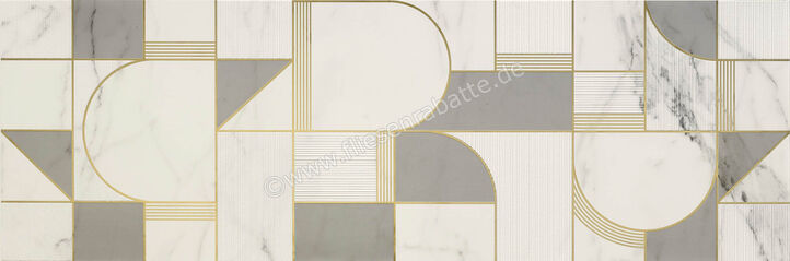 Marazzi Allmarble Wall Statuario 40x120 cm Dekor Decoro Club Matt Eben Satin M8T3 | 329687