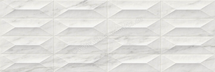 Marazzi MarblePlay White 30x90 cm Wandfliese Struttura Gem 3D Glänzend Strukturiert Lux M4PC | 337121
