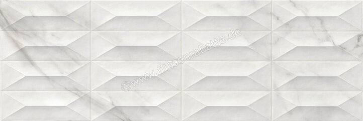 Marazzi MarblePlay White 30x90 cm Wandfliese Struttura Gem 3D Glänzend Strukturiert Lux M4PC | 337127