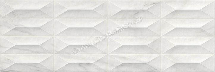 Marazzi MarblePlay White 30x90 cm Wandfliese Struttura Gem 3D Glänzend Strukturiert Lux M4PC | 337136