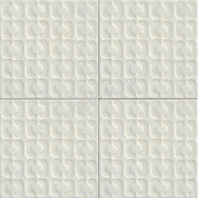 Marazzi Memoria Bianco 15x15 cm Wandfliese Struttura Stamp 3D Semi-Matt Matt Strukturiert Semi-Matt MAY9 | 337709
