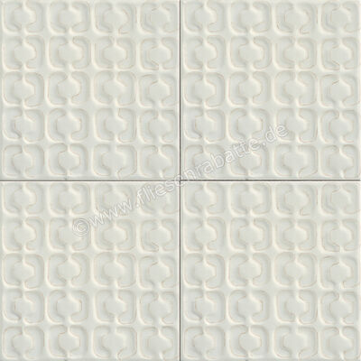  Marazzi Memoria Bianco Struttura Stamp 3D 15x15 cm Wandfliese Semi-Matt Strukturiert MAY9 | 337709