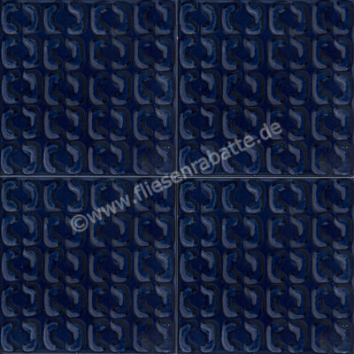 Marazzi Memoria Blu 15x15 cm Wandfliese Struttura Stamp 3D Semi-Matt Matt Strukturiert Semi-Matt MAYA | 337730