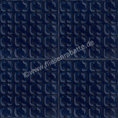  Marazzi Memoria Blu Struttura Stamp 3D 15x15 cm Wandfliese Semi-Matt Strukturiert MAYA | 337730